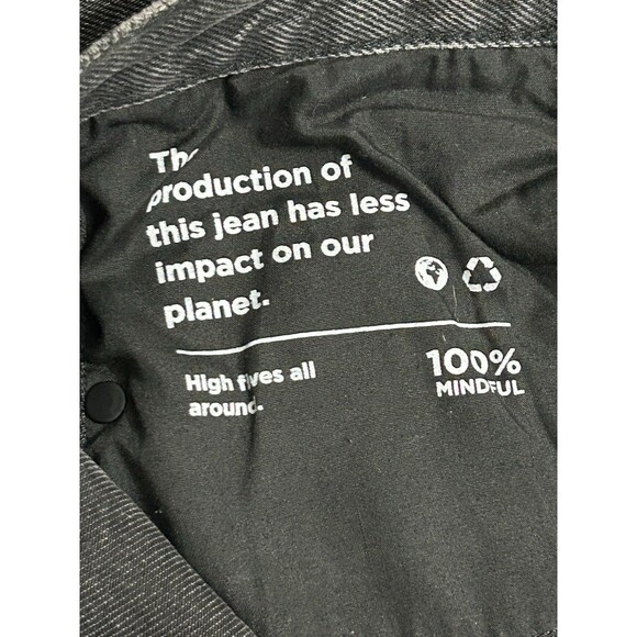 PacSun Women's Ultra High Rise Slim Jeans Size 30 Black‎ Distressed Button Fly - Picture 7 of 11